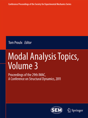 cover image of Modal Analysis Topics, Volume 3